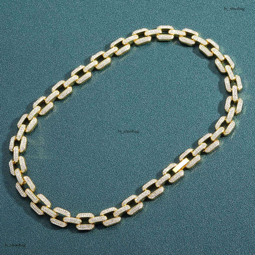 for Men 12mm Geometric Full Dia Alloy Necklace Men's Trendy Brand Personality Accessory