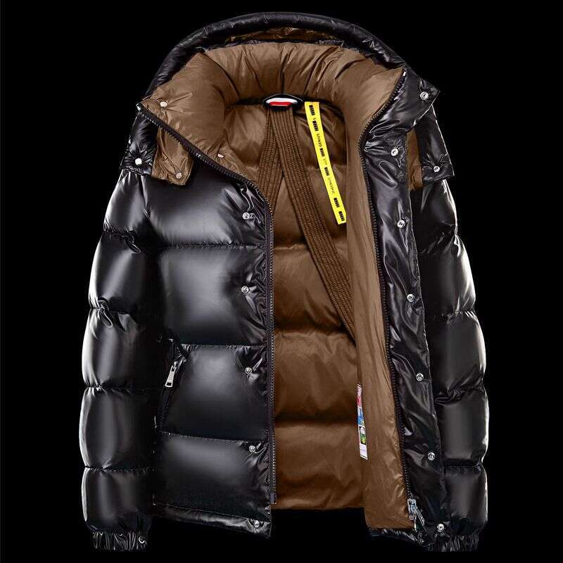 Clothing Bright Coat Men's Short Winter Couple Hooded Thick Warm Jacket