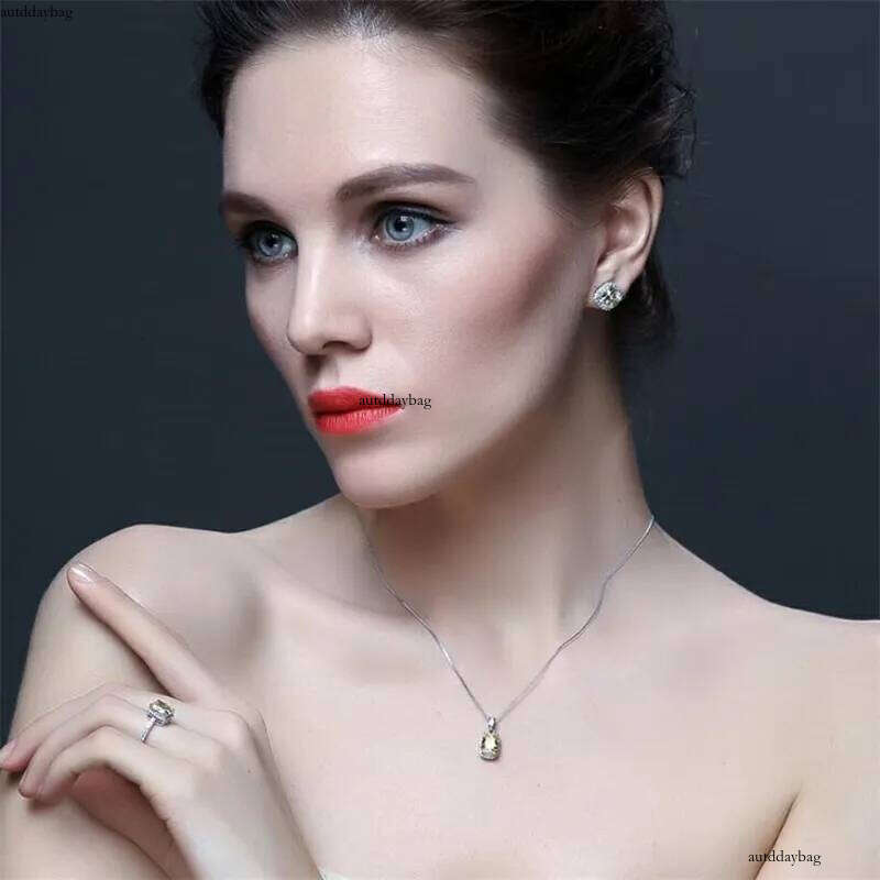 1CT New Arrival Hot Sale Sparkling Jewelry Real Sterling Sier Three Color 5A Cubic Zircon Popular CZ Dia Women Stud Earring