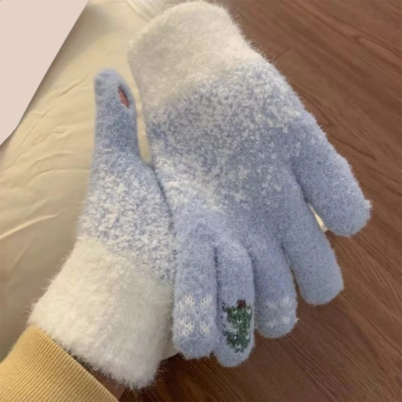 Screentouch Gloves for Autumn Winter Warm Liner Gloves for Female Girl Christmas Hand Warmer Women Daily Wear Handwear 250807