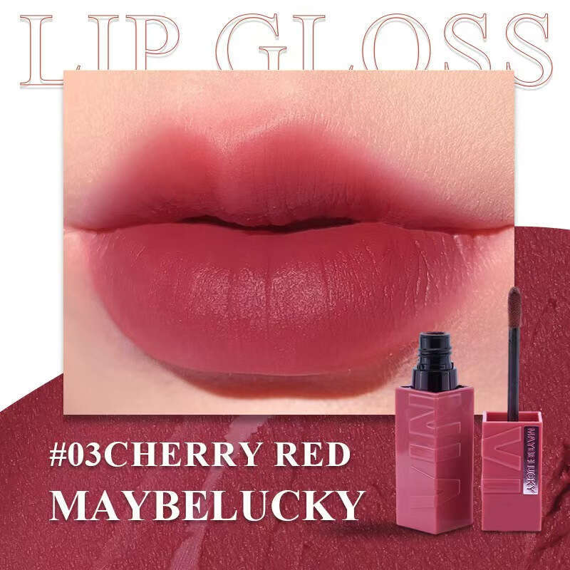 All Qualifications MAYBELUCKY Long-lasting Moisturizing Silky Smooth Gloss Lip Glaze Free shipping Free shipping