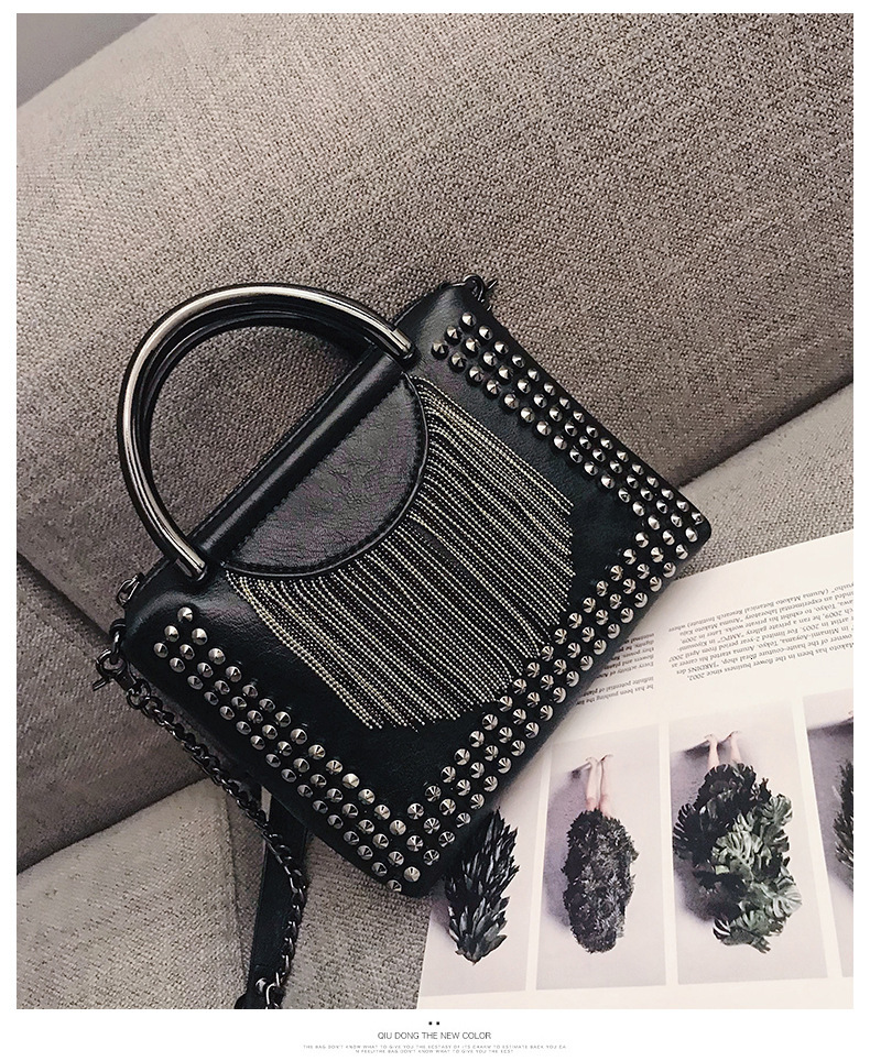 Luxury Bag Free Shipping Designer Bag Handbag For Women 2025 New Trendy Korean Version Fashionable Single Shoulder Crossbody Bag Chain Small Bag Rivet