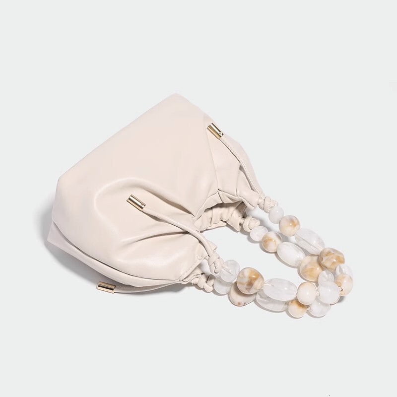 Soft Leather Wrinkled Cloud 2025 New Dewdrop Handheld Crossbody Bucket Bag ddmymoon