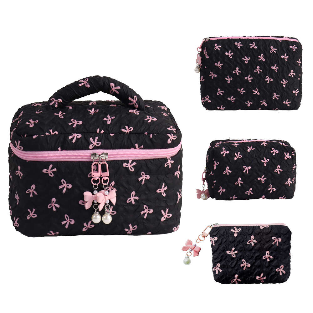 Bowknot High-Value Coin Purse Storage Cute Makeup Large Capacity High-End Bag
