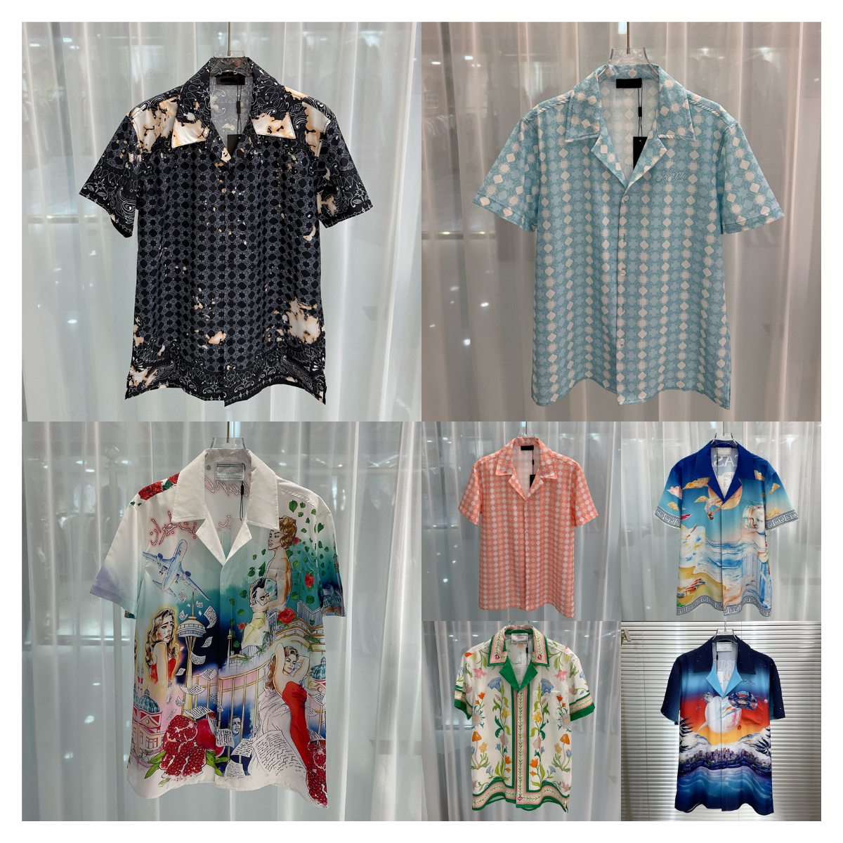 Designer Shirt Mens Button Up Shirts print bowling shirt Hawaii Floral Casual Shirts Men Slim Fit Short Sleeve Dress Hawaiian Belkis Top 01