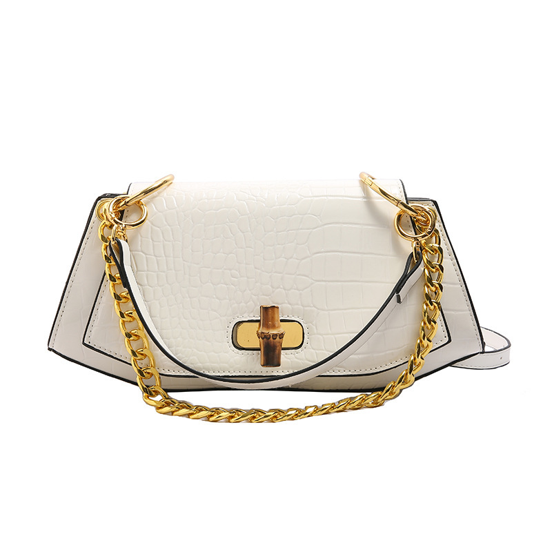 Luxury Bag Women's Bag Autumn Winter New High-end Niche Designer Bag Crocodile Pattern Retro Crossbody Bag Versatile Hot-selling Chain Shoulder B