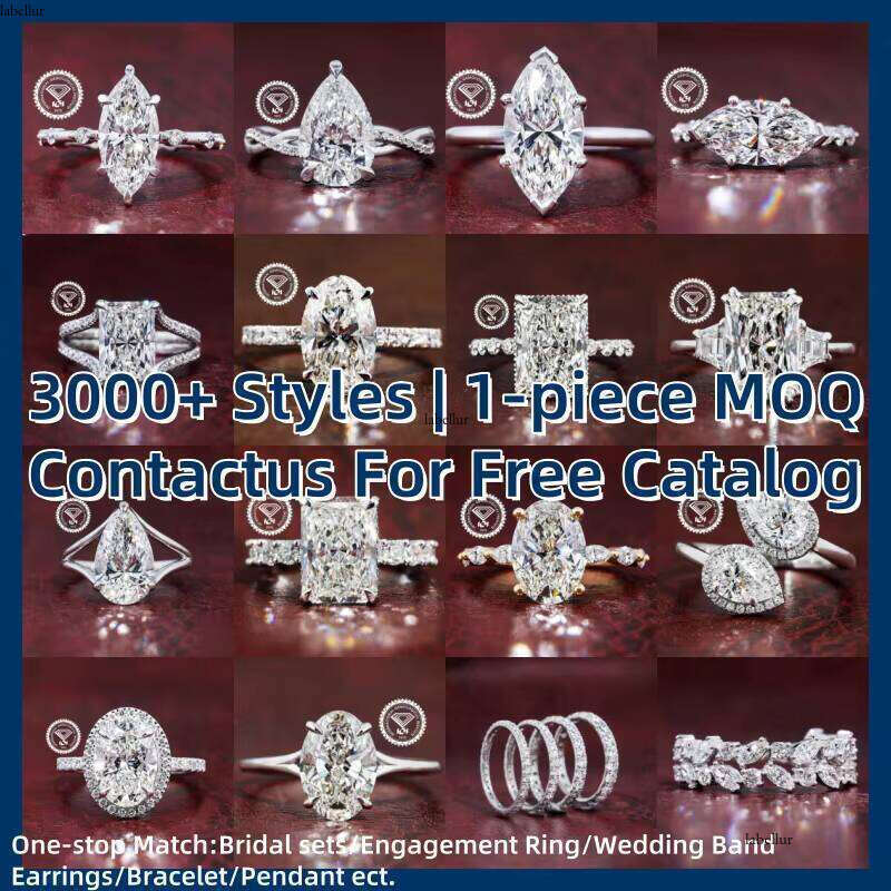 GIA IGI Certified Lab Grown Dia Ring CVD HPHT 0.5ct to 5ct for Men Women Engagement Wedding Customized 14k Solid Gold
