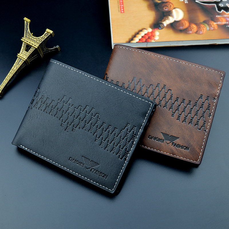 New Men's Wallet Short Style Money Clip For Men Youth Fashion Multi-card Luxury Bag Slots Large Capacity Horizontal Designer Bag Business Soft Le