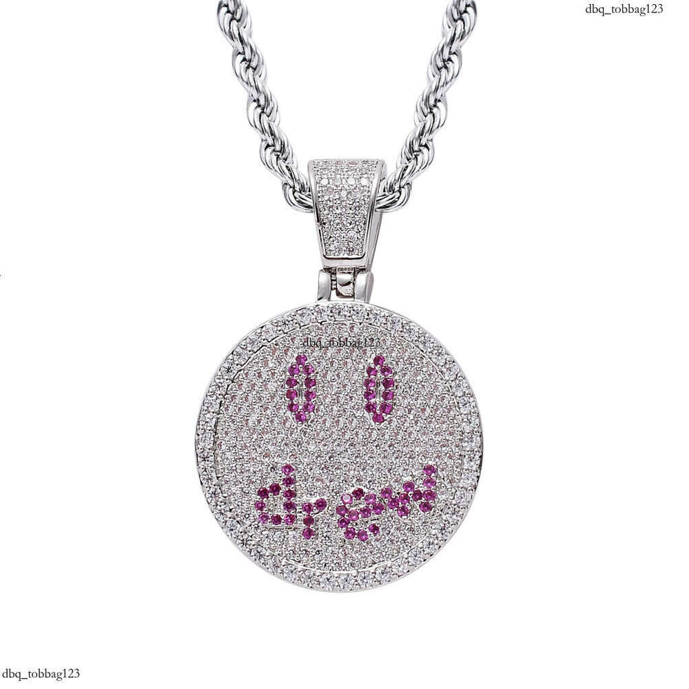 Justin Bieber Style Hip-Hop Drew Smiley Face Pendant High-Quality Couple Necklace