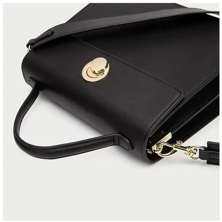 Fashion Women Vnitage Briefcases Shoulder Bags Elegant OL Business Retro Press Lock HandBags