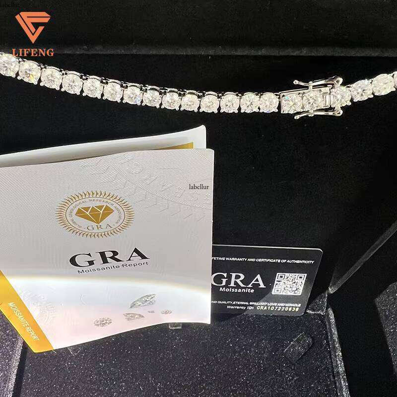 High Quality 5mm 6mm 8mm Bracelet Fashion Jewelry Necklaces Handmade Tennis Necklace For Men