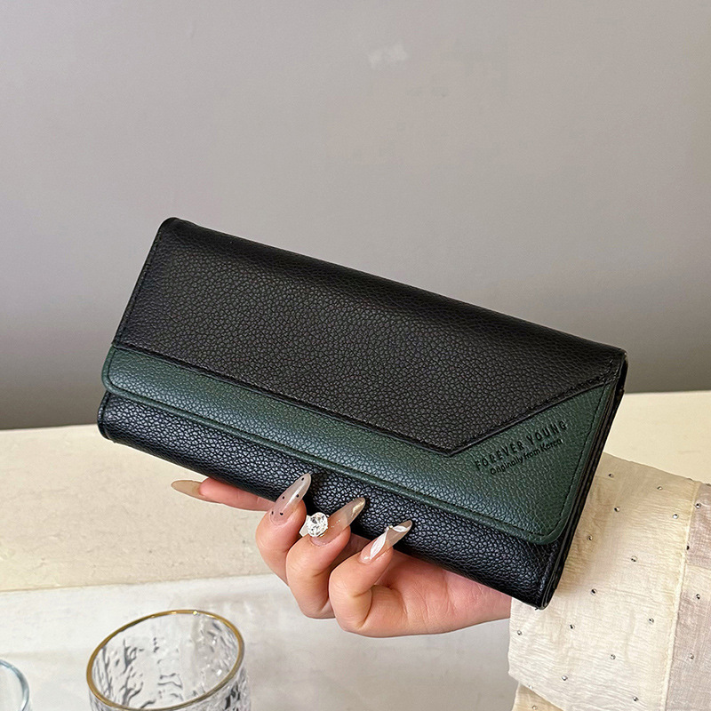 Wallet For Designer Bag Women Korean Style Long Multi-card Slot Cross-border Zipper Bag Women's Wallet New Clutch Phone Bag Luxury Bag Card Holde