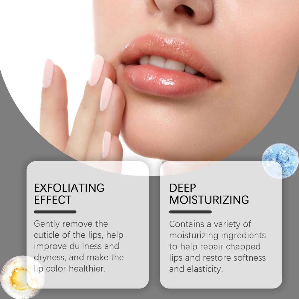 Scrub Exfoliator Hyaluronic Acid Moisturizing Dead Skin Removal Fade Lines Reduce Melanin Nourishing Chapped Lip Care Free shipping