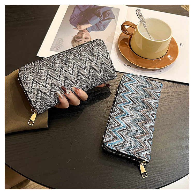 New 2025 Women's Long Zipper Wallet Large Capacity Phone Bag Designer Bag Multi-card Slot Coin Purse Cross-border Trendy Luxury Bag Card Holder