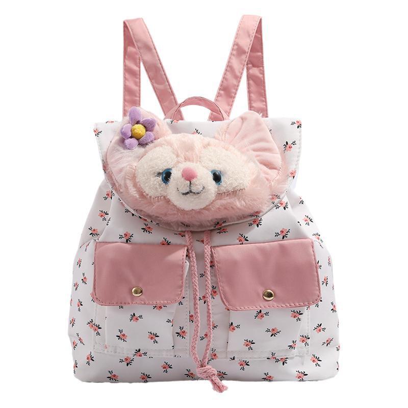 Cute Soft Hot Girl Backpack Student Class Large Capacity Versatile Double Shoulder Bag ddmymoon