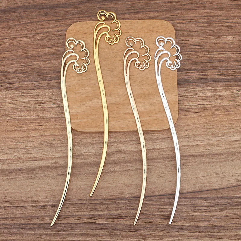 20 PCS 170x25mm Retro Headdress Hairpin Metal Alloy Auspicious Cloud Hair Stick For Diy Jewelry Making Accessorie 250807