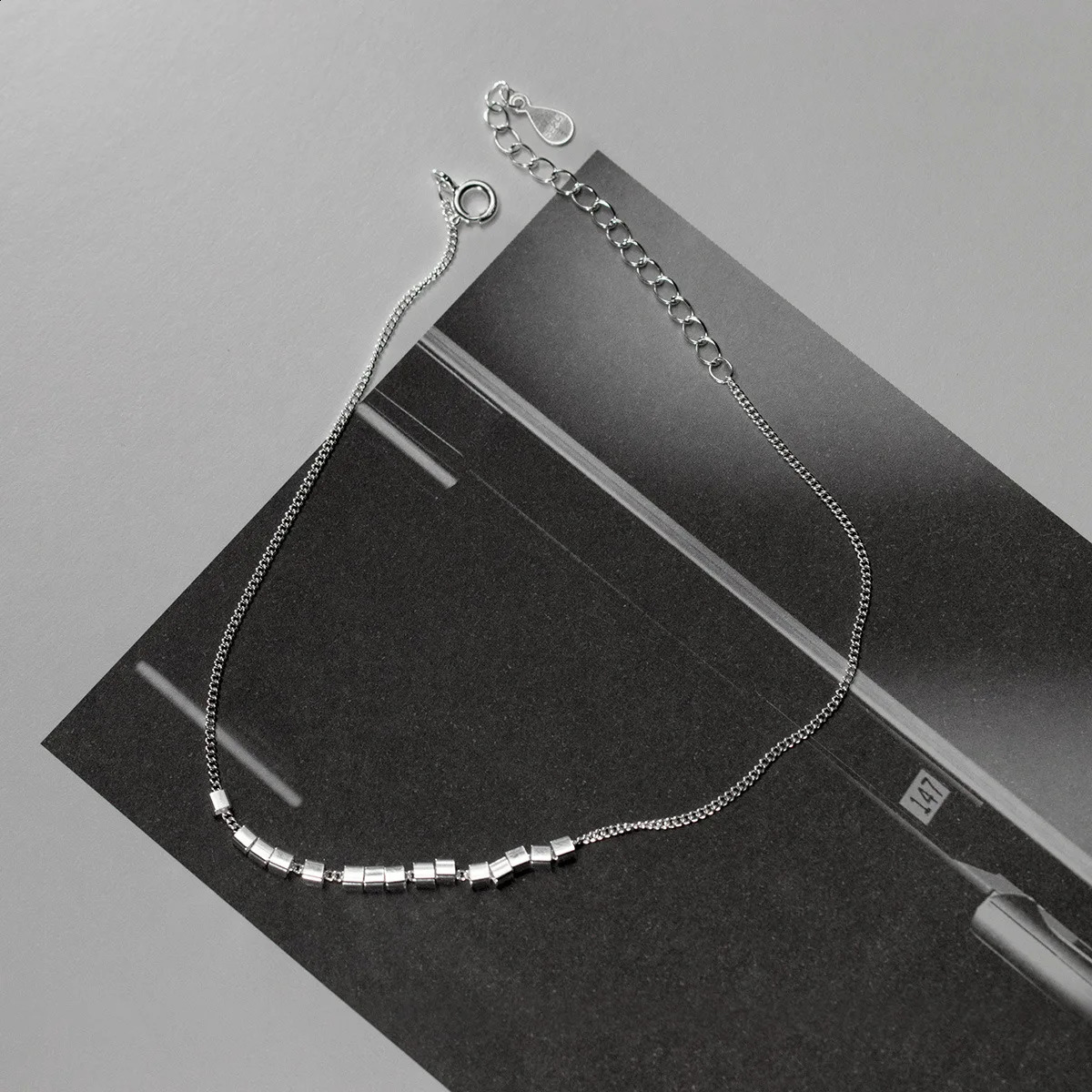 MIQIAO 925 Sterling Silver Block Woman Foot Bracelet On The Leg Anklets Chain Sexy Accessory Jewelry S7438 High Quality 250807