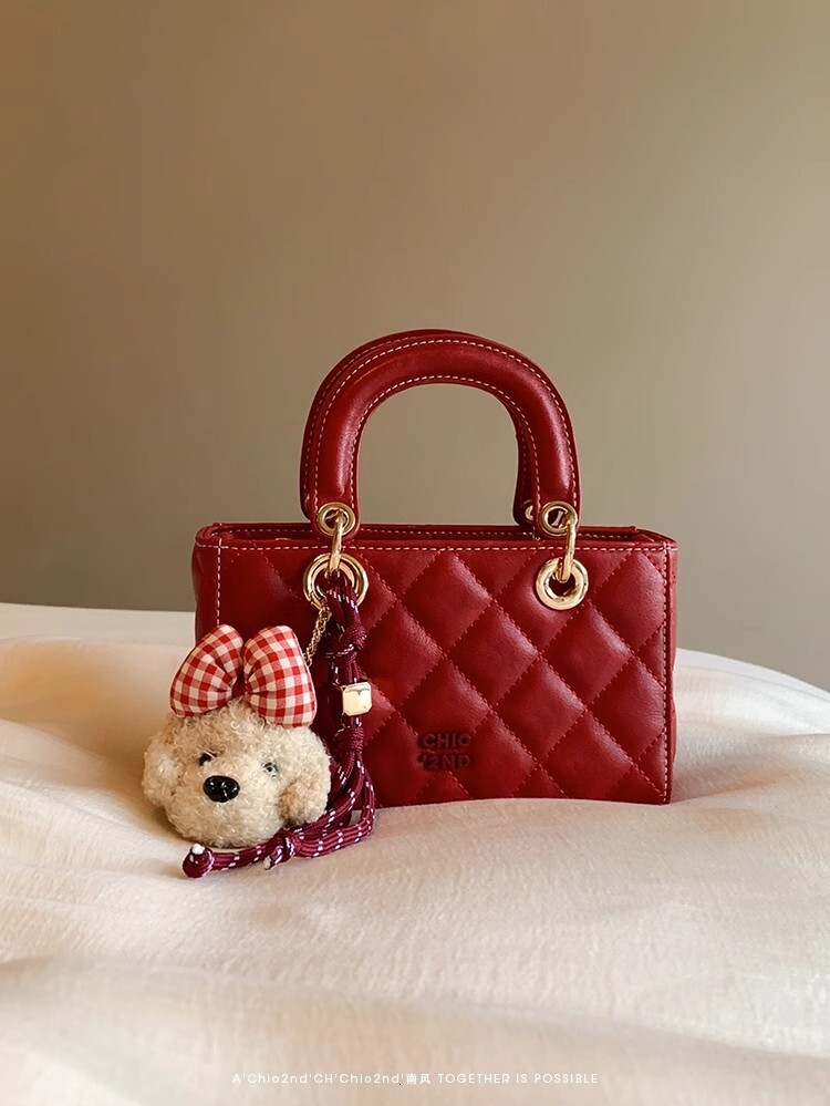 Free Shipping Designer Nanfeng Chio2nd Bach Echo Princess Diana Bag Quilted Handbag Women's High-end Shoulder Crossbody Bag