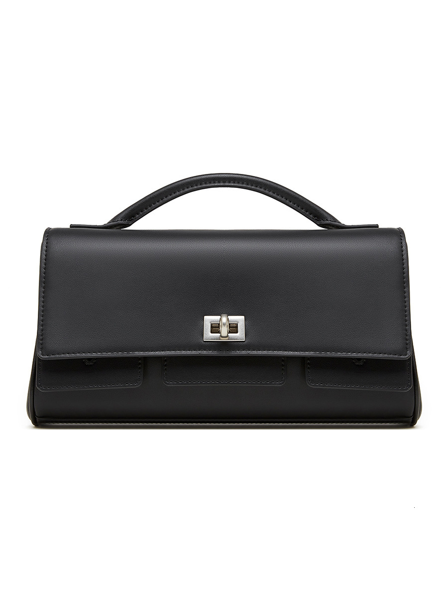 Korean Style Niche Solid Color Single Shoulder For Women New Fashionable Chic Crossbody Bag With Simple Texture Design Handbag