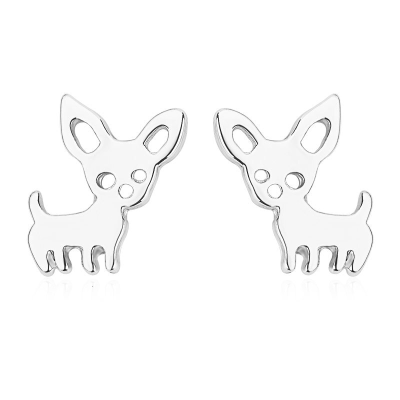 Simple Cute Puppy For Women Creative Abstract Animal Earrings Pet Ear Accessories