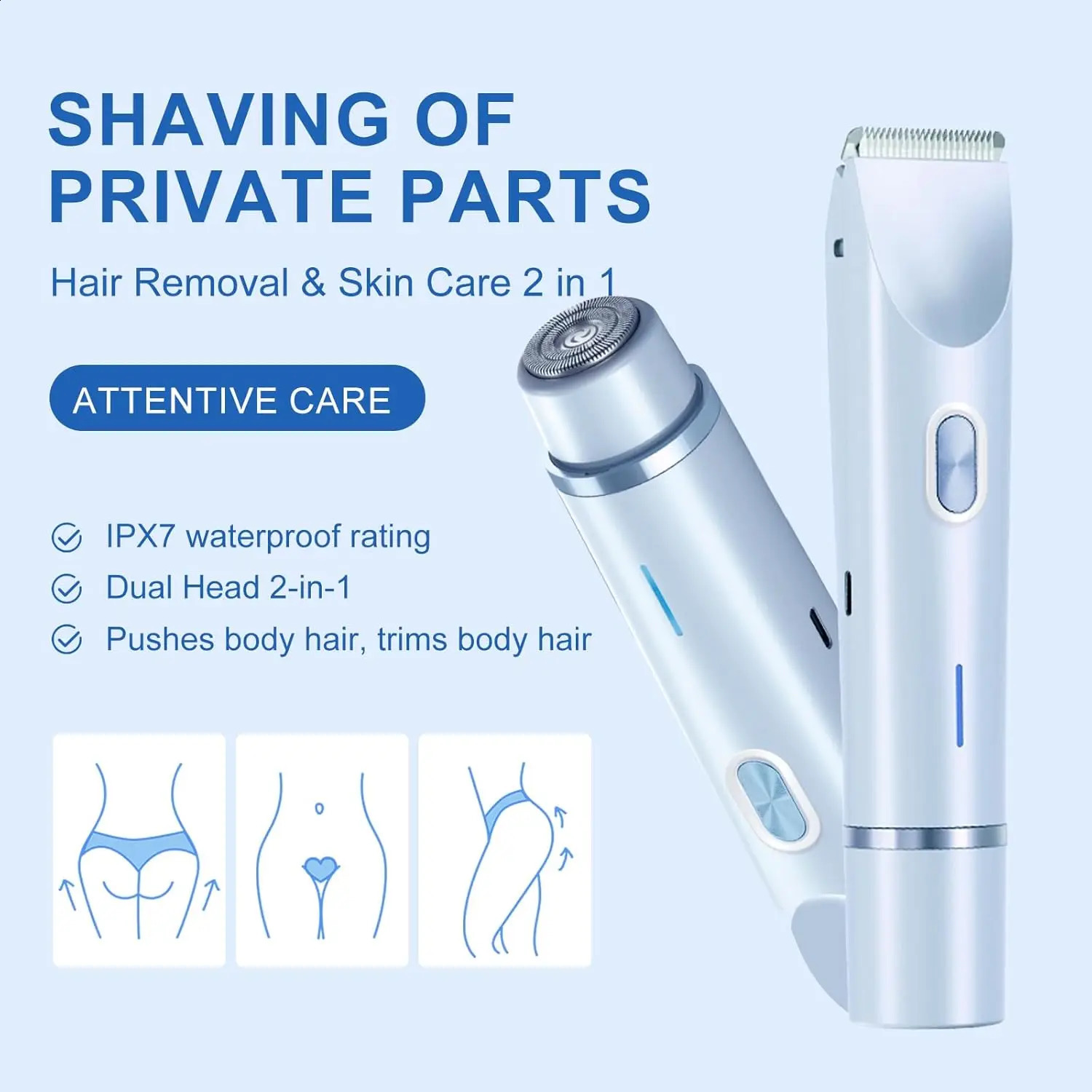 Electric Razor for Women Body Epilator Bikini Trimmer Woman Electric Shaver for Bikini Leg Face Mustache Painless Hair Removal 250805