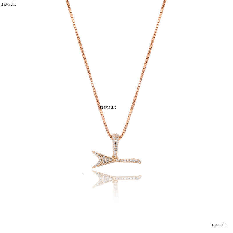 Minimalist Fashion Sier Micro Paved Moissanite chain Iron Tower Hip Hop Pendant Trendy Necklace for Women