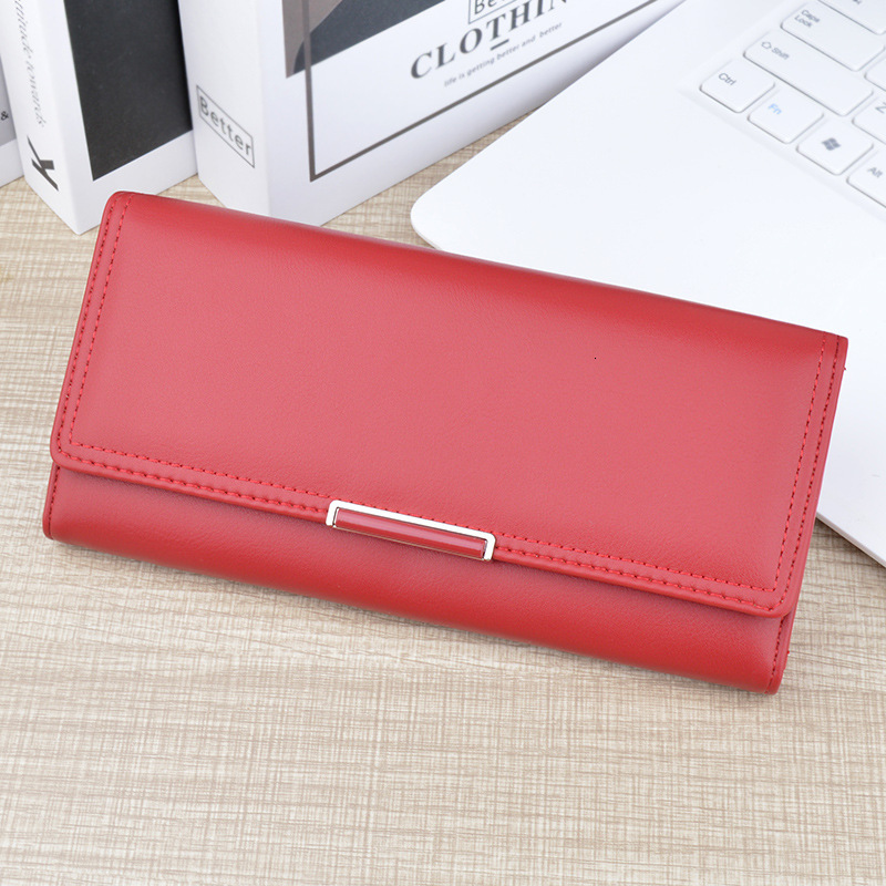 New Women's Wallet Long Luxury Bag Multi-card Slot Soft Leather Fashion Simple 70% Off Stack Large Designer Bag Capacity Clutch Card Holder