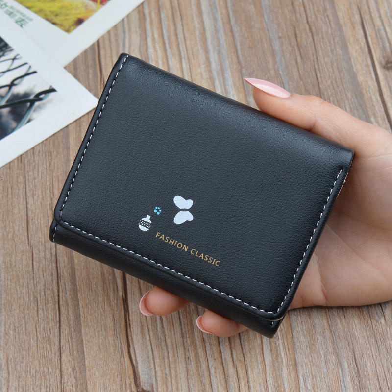 2025 New Women's Wallet Short Style Money Female Designer Bag Students Fashionable Luxury Bag Japanese And Korean Large Capacity Foldable Soft Le