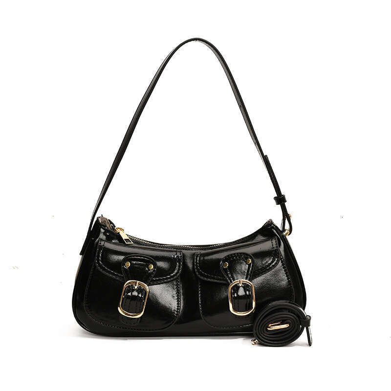 2025 New Simple Fashion High-end Feel Women's Shoulder Underarm Baguette Bag