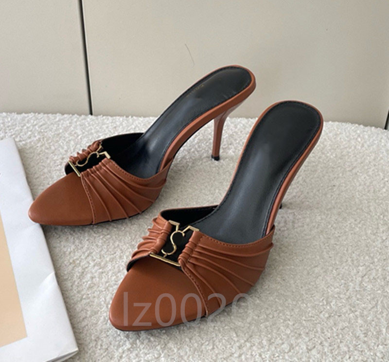 Designer shoes bow low heel pointed smooth leather fashion women's colored sandals cat heel sandals beach party sandals evening dress shoes