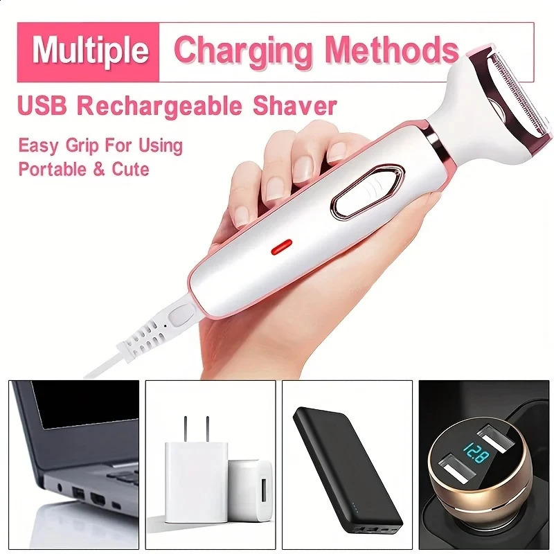 4 In 1 Electric Lady Shaver Body Hair Removal Epilator Painless Cordless Trimmer Razor Gifts For Women 250805