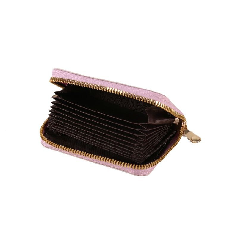 New Compact And Exquisite High-end Women's Card Holder Large Luxury Bag Capacity Short Fashion Simple Solid Color Zipper Coin Purse Premium