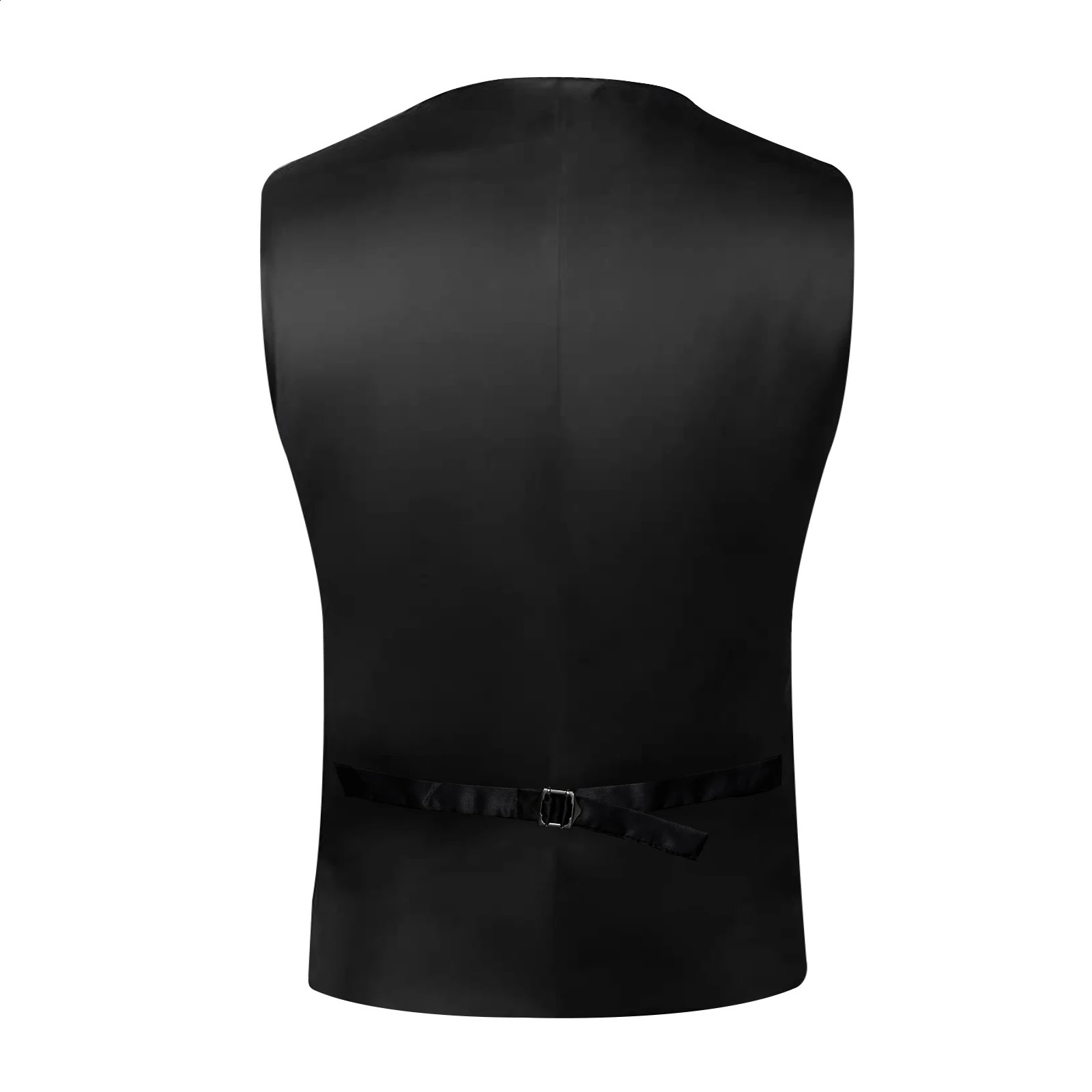 Mens Black Solid Paisley Suit Vest with Necktie Bow Tie Handkerchief Cufflinks Formal Waistcoat for Wedding Prom Tuxedo 250809