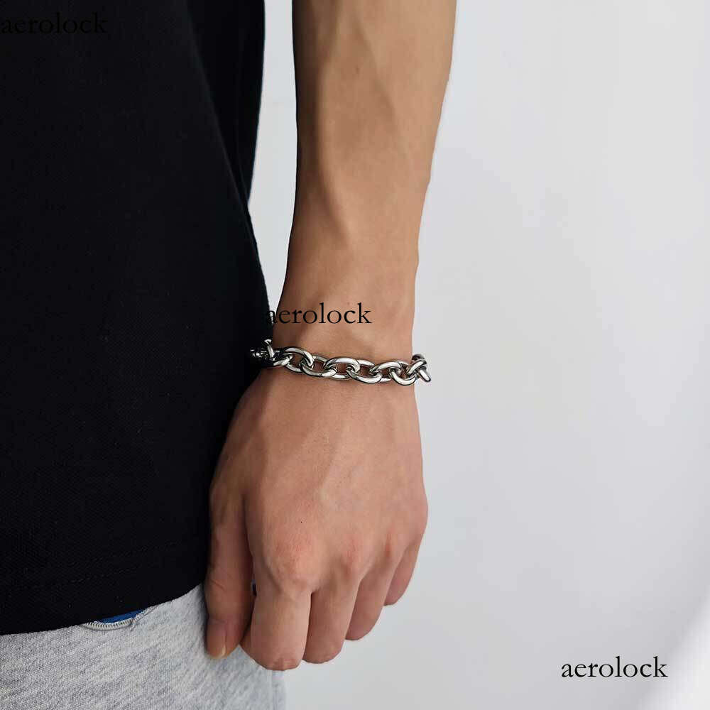 12mm Stainless Cross O Chain Trendy Hip-Hop Men's Titanium Steel Bracelet