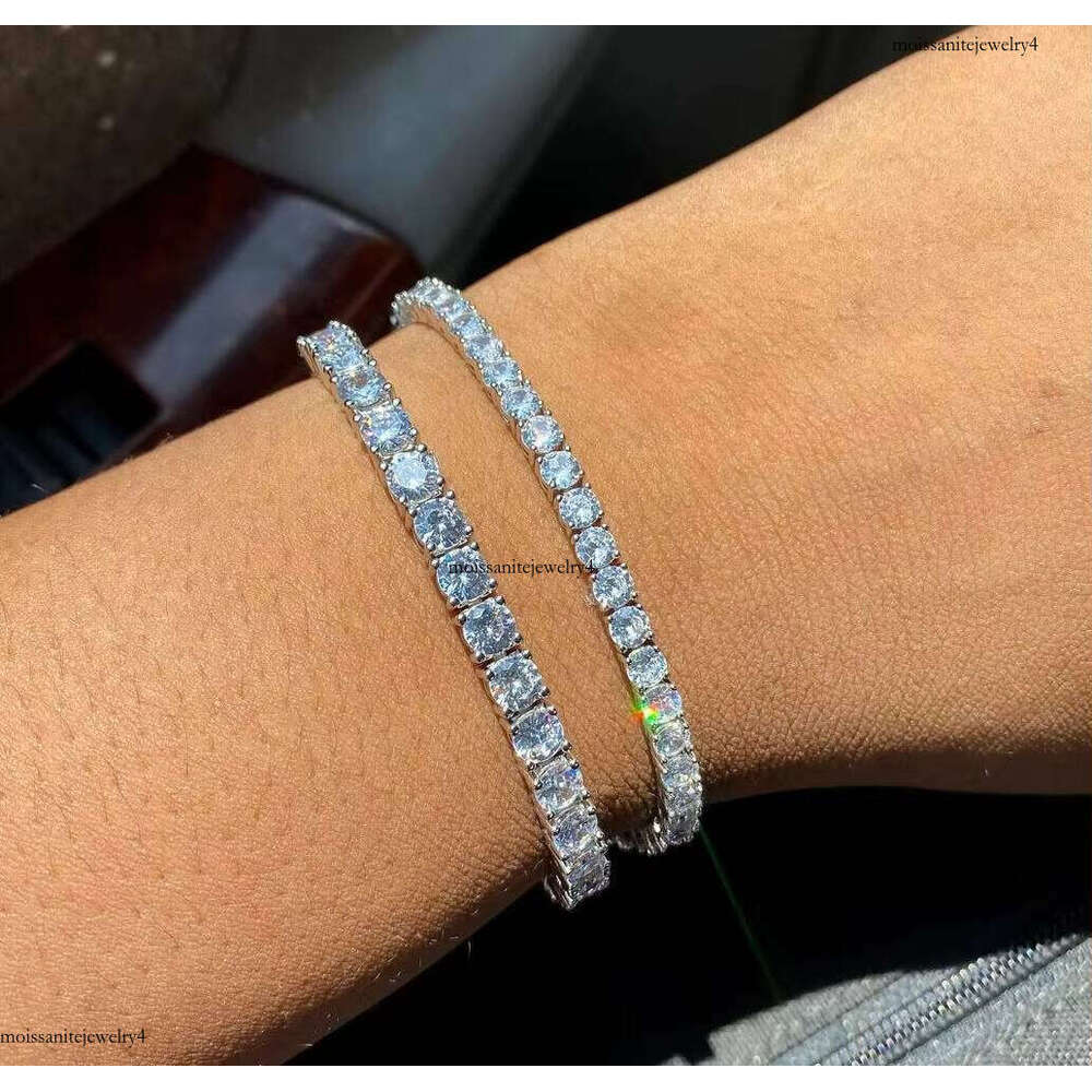 XG Factory Price Stealing Sier Pass Test Moissanite Dia Tennis Chain Bracelet for Men Women Fine Jewelry