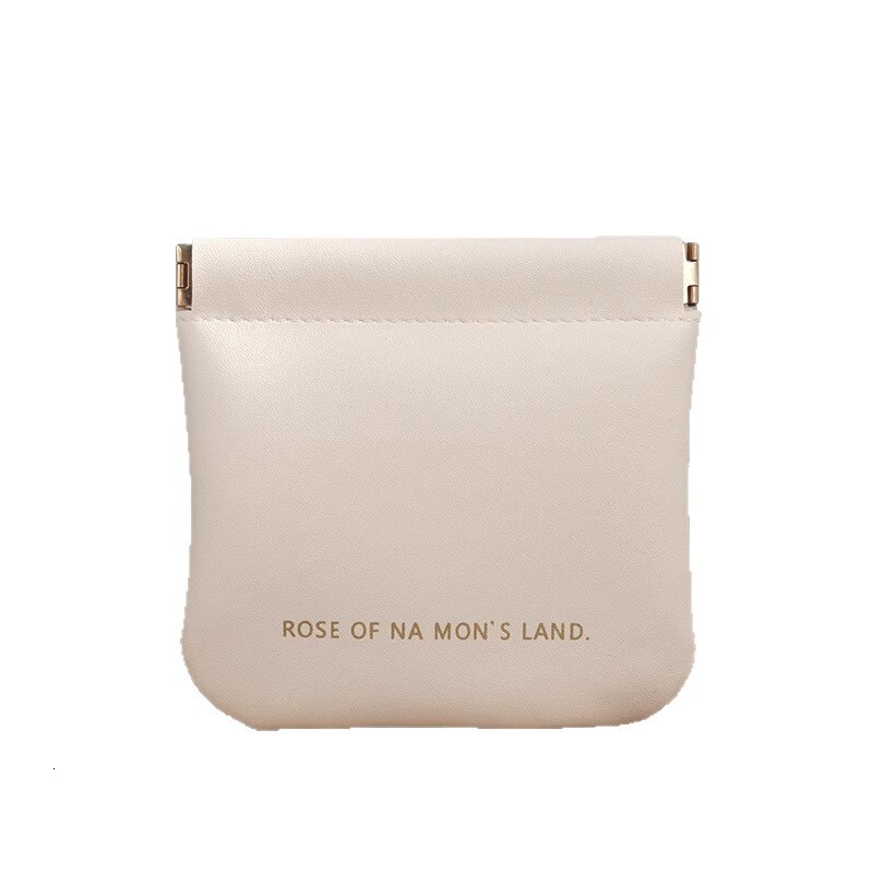 Automatic Luxury Bag Closure Portable Lipstick Makeup Bag Mini Wired Earphone Carry Bag Digital Bag Data Cable Storage Bag