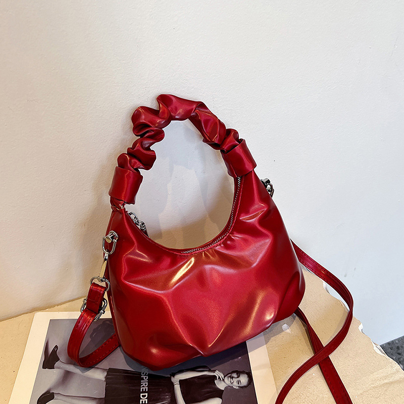 High-end Niche Bag For Women Summer 2025 New Fashion Single Shoulder Crossbody Bag Ladies Handheld Pleated Designer Bag Luxury Bag Dumpling Bag