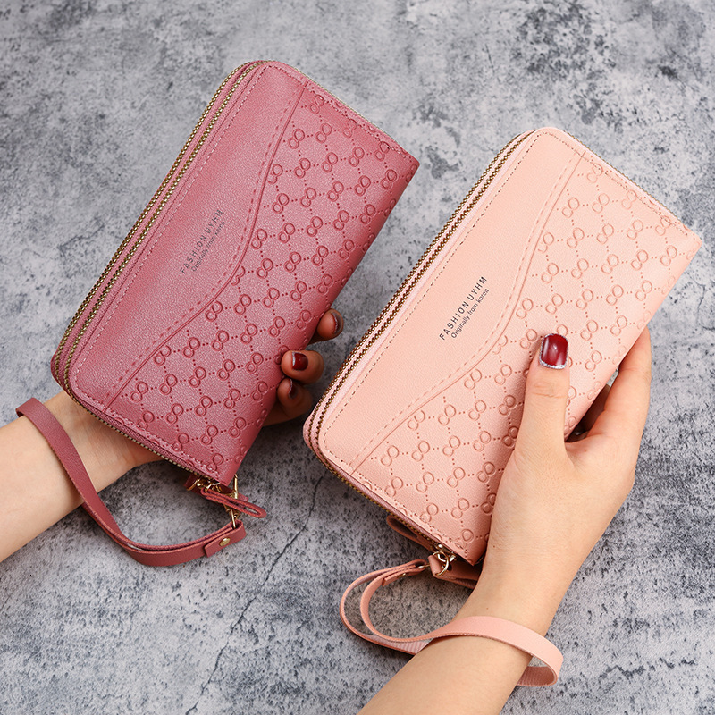 New Women's Wallet Long Style Ladies Zipper Coin Purse Multifunctional Phone Bag Large Capacity Luxury Bag Simple Multi-card Slot Card Holder