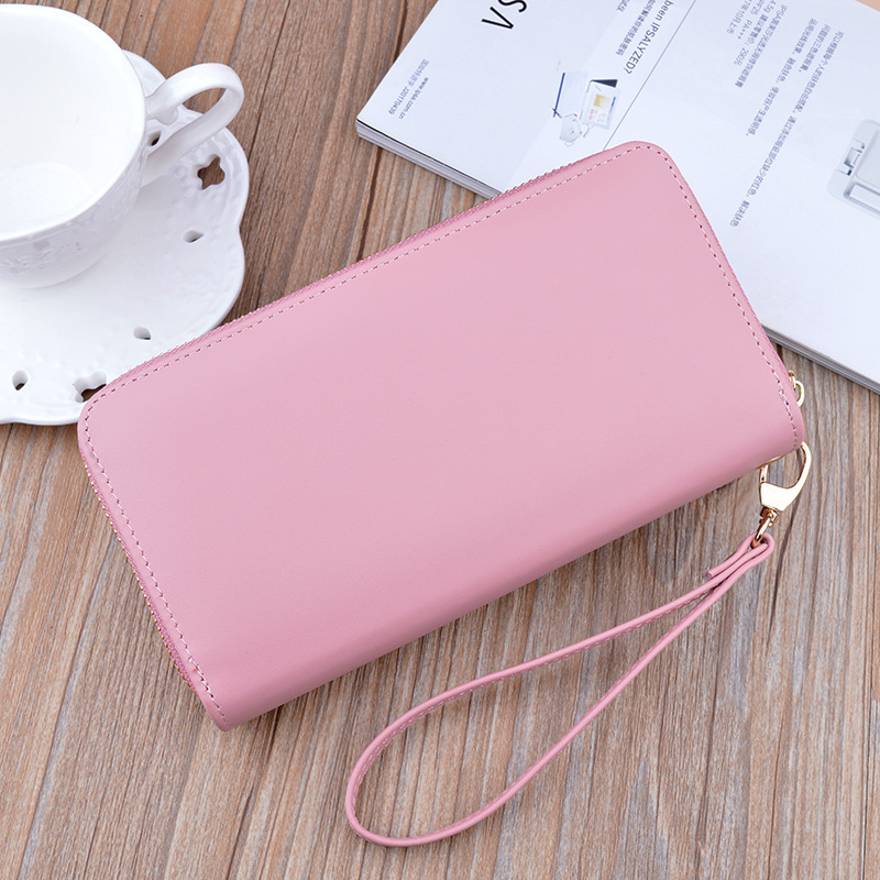 Women's Wallet Long Double Zipper Clutch Bag Soft Leather Wallet Quilted Luxury Bag Crown Designer Bag Large Capacity Double Layer Wallet