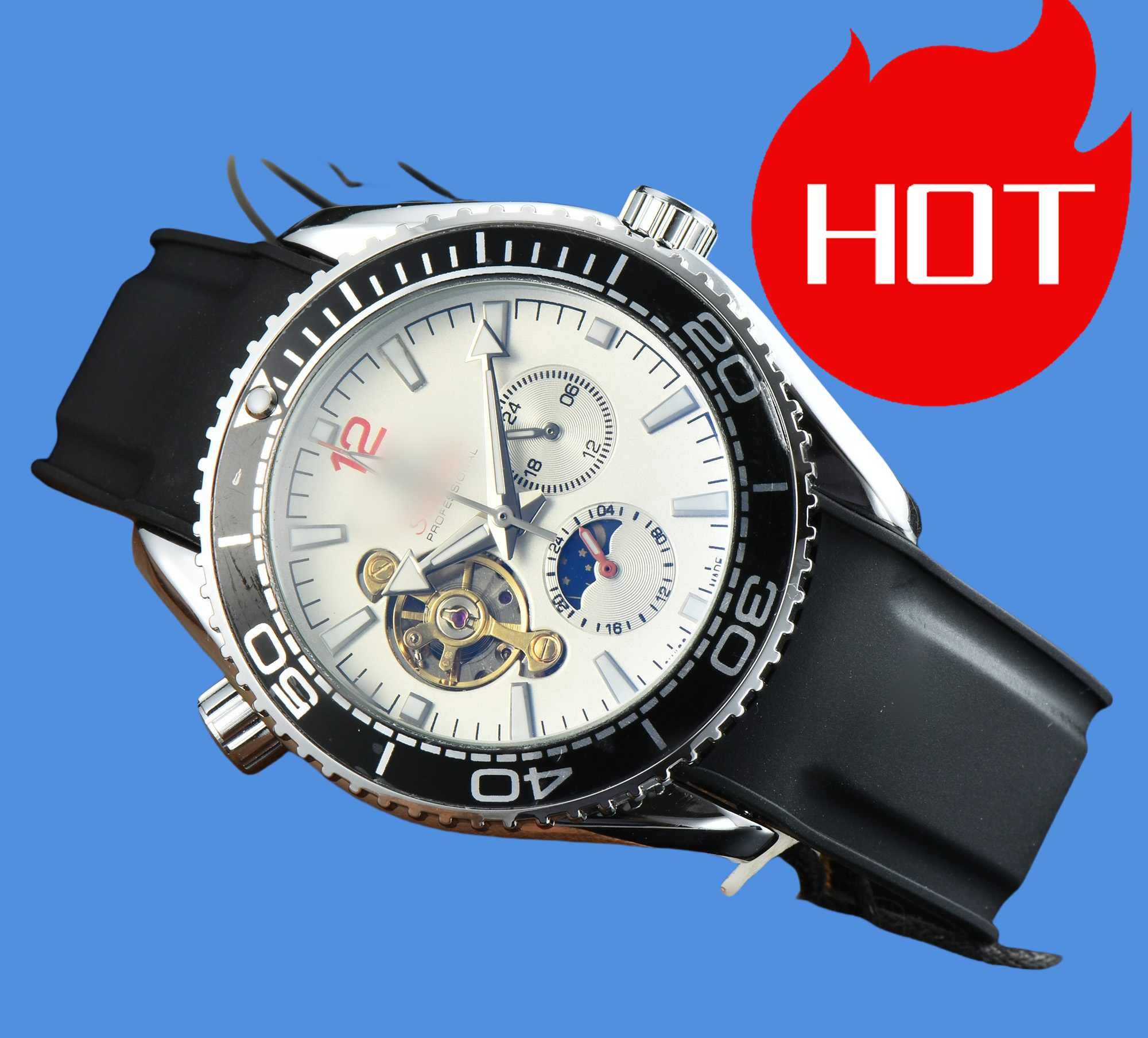 OMEGity Men women OMGity SEAMASTERity SPEEDMASTERity Tourbillon Automatic Movement Watch Mens Mechanical Watches Fashion Sports Designer Wristwatches OM102