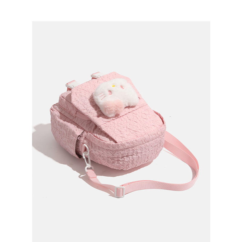 Cute Cat Pink Student School Bag Large Capacity Commuter Backpack ddmymoon