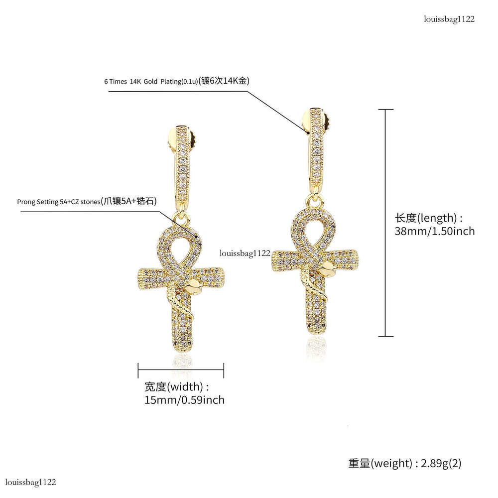 Zodiac Year Gold-Plated Snake Pendant Necklace for Men, Niche Clavicle Chain, Layered Cross with Dia Inlaid Snake, Unique Trendy Style