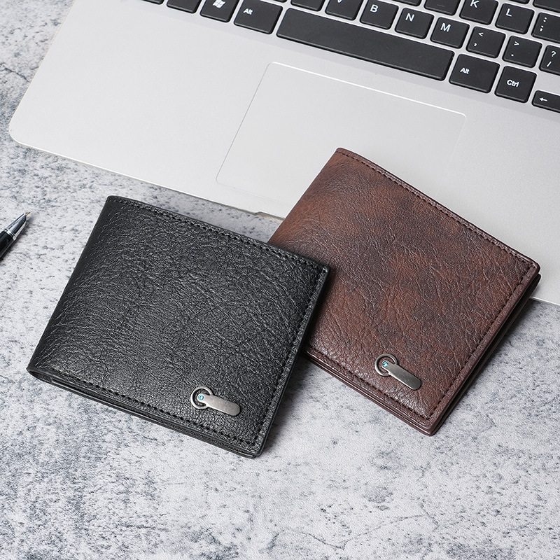 Men's Wallet Business Casual Short Luxury Bag Leather Wallet Cross-border Hot Sale In Stock Wholesale Casual Short Leather Bag Wholesale