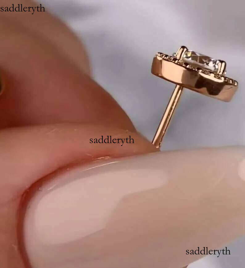 Jewelry Classic 2TCW Push Back Sterling Sier VVS Dia Moissanite Stud Earrings 15 dc