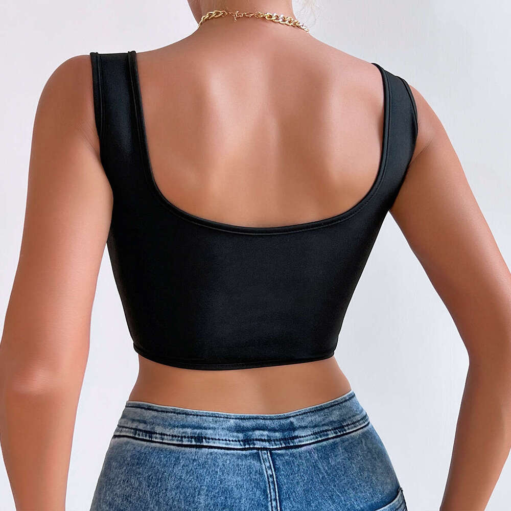 High-end Slim Fit Diamond Fishbone Vest Camisole for Women, Wearable as Inner or Outerwear, Sexy Style Top