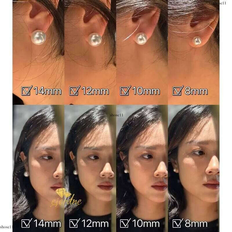 designer 999 Sterling sier pearl Stud earrings for women,Australian South Sea Studs,Tahitian big pearls earings,Fine jewelry Mommy gifts