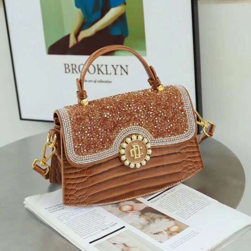 Women's dia-encrusted handbag high-end fashion age-reducing temperament all-match one-shoulder Messenger bag