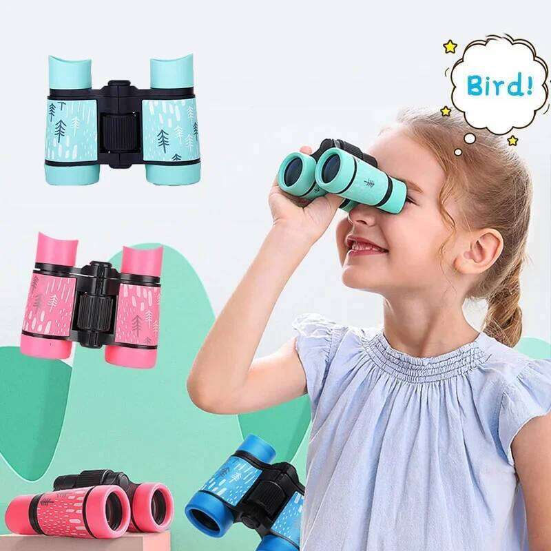 Rubber Xmm Children S Binocular Educational Folding Outdoor Birding Optical Telescope For Camping