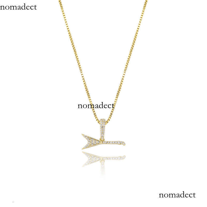 Minimalist Fashion Sier Micro Paved Moissanite chain Iron Tower Hip Hop Pendant Trendy Necklace for Women