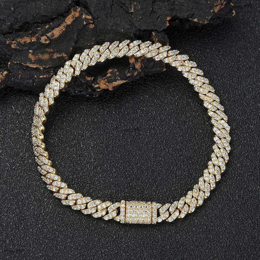 Hip Hop 6mm Single Row Full Zircon Cuban High-end Accessories Men's Bracelet Jewelry